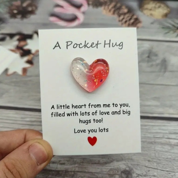 🍉5 for $25* Set of 3 Pocket Hug Hearts - Picture 5 of 5